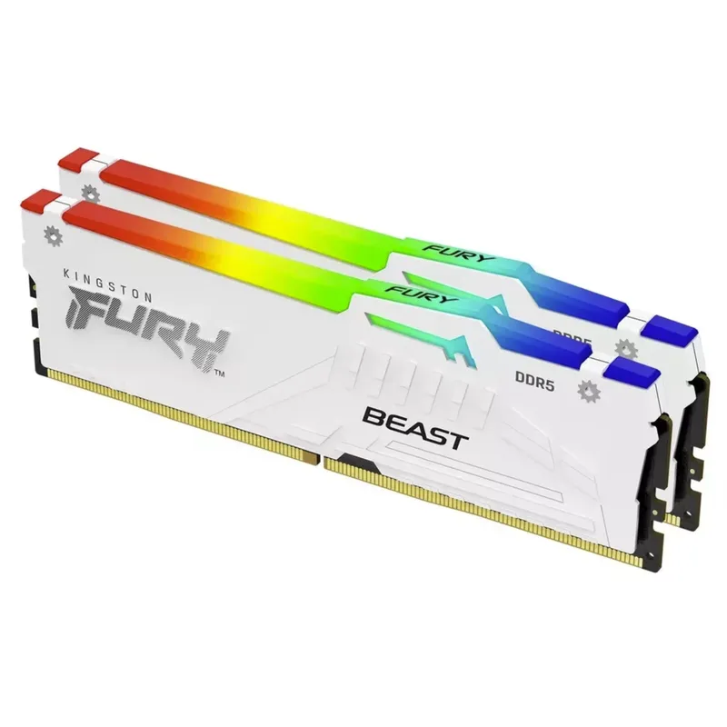 Kingston FURY White RGB 32G(2x - 64Gb Ddr5 6000Mhz Cl30 2X32Gb Desktop reseña y precio